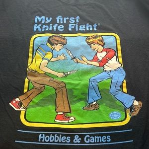 STEVEN RHODES “MY FIRST KNIFE FIGHT” 2XL BARELY WORN